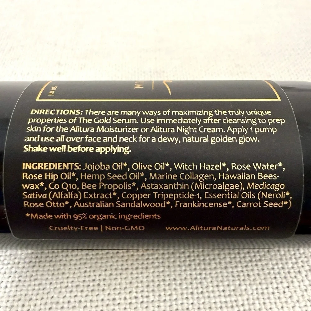 Alitura The Gold Serum Hydrating & Nourishing 100 Ml Sealed New w/o Box USA